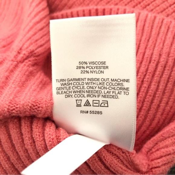 Express Ribbed V-Neck Wrap Peplum Sweater - Picture 8 of 8